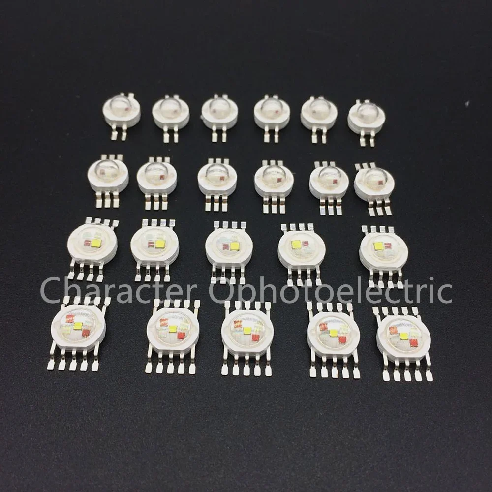 Chip de led de alta potência rgb rgbw rgbwy rgbwyv 3w 4w 15w 18w colorido diy moldagem fonte de luzes de palco led 4pin 6pin 8pin 10pin 12pin