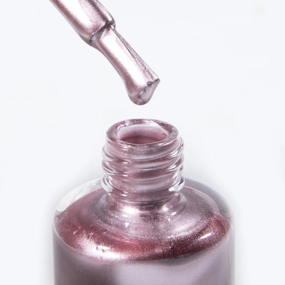 Tinovo Uno Rose Golden Metallic Nagellack Chrom Nagelstärker Natürlicher trockener Nagelhärter Wachstumsprodukte Hochglanz-Finish