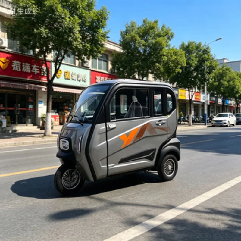 1.6m Electric Tricycle Trycicle Passenger Long Endurance Sunroof Goods Transport Cargo Tricycles Family Use Electric Tricycle