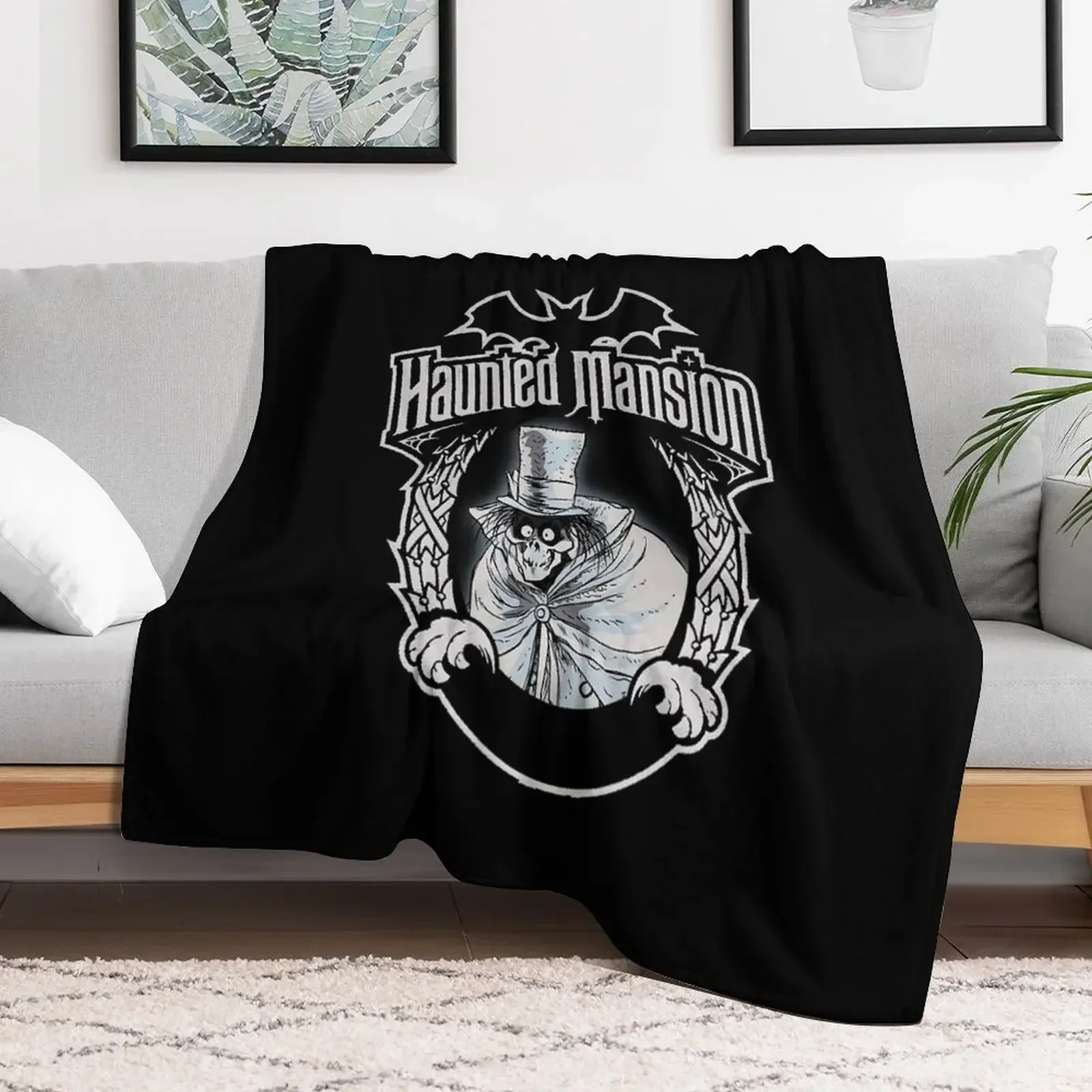 

Halloween Haunted Hatbox Mansion Ghost Horrorr Throw Blanket Summer Beddings Softest Polar Blankets Soft Beds Thin Blankets