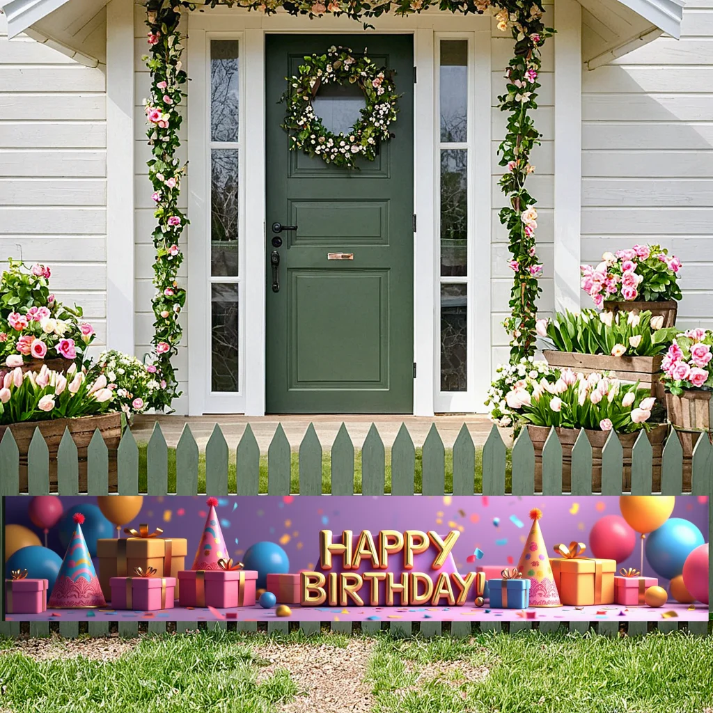 

Large Festive decor Decorative Easy-to-install Colorful Party supplies Charming Event backdrop for Special occasion
