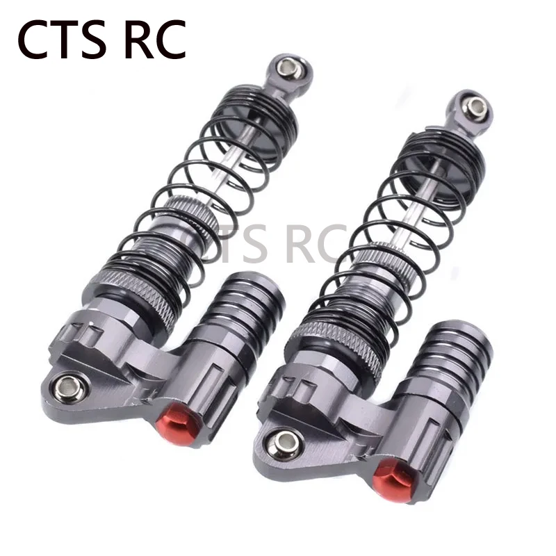 4 pcs Full Metal RC Piggyback Shock Absorber Hole to hole 90mm for 1/10 RC Crawler Car Trx-4 TRX4 Axial SCX10 90046 D90 KM2 YF