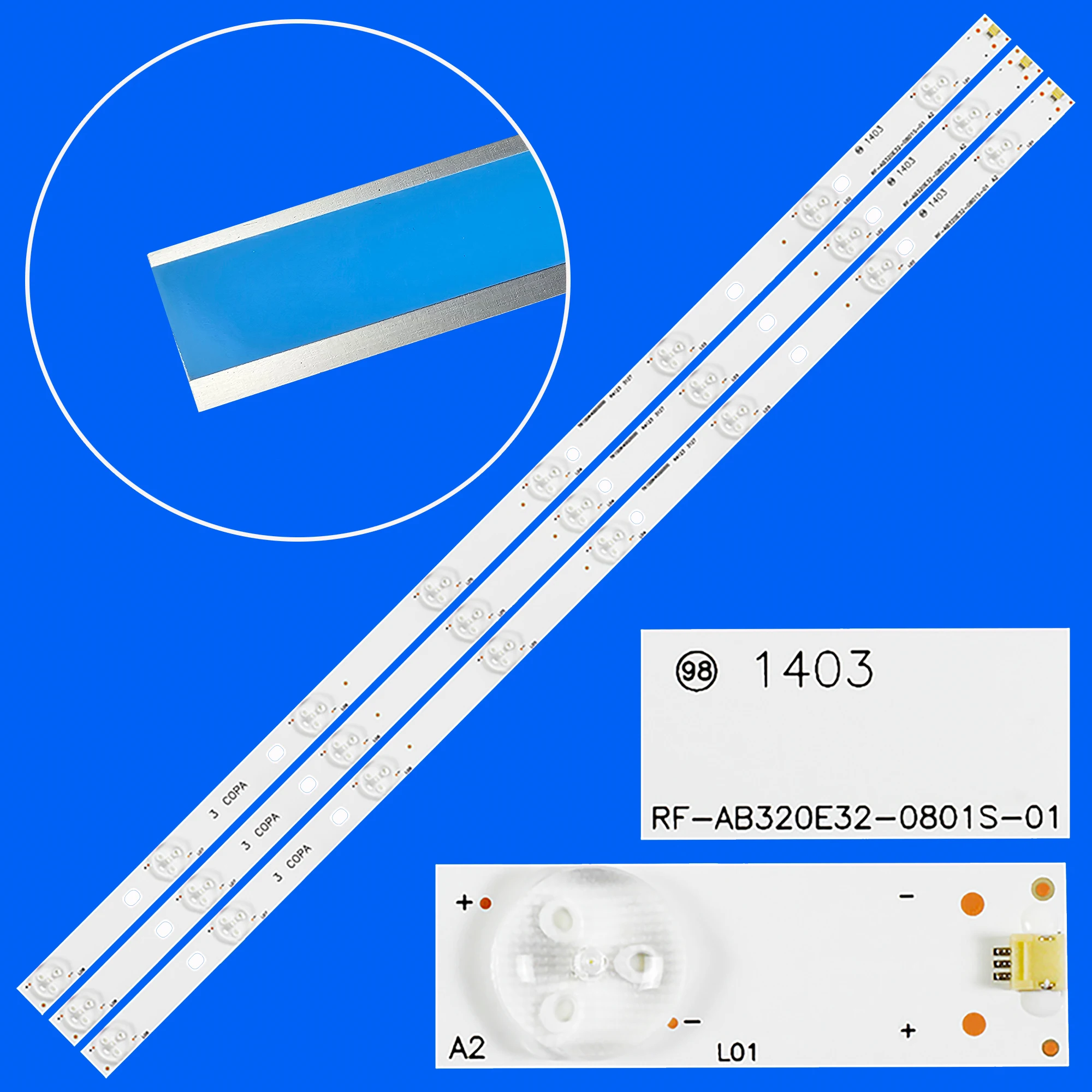 

1/5/10Kits LED Backlight Strip for LED32B16 LED32TC2300E RB-32SD8 RF-AB320E32-0801S-01 A2 H32B7000C M320X13-E4-H (G3)