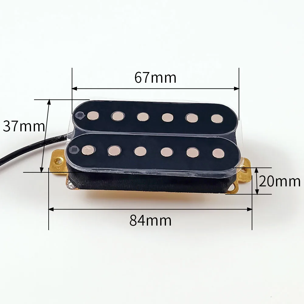 Gitara elektryczna Humbucker z podwójną cewką, przetwornik do gitary elektrycznej, czarny