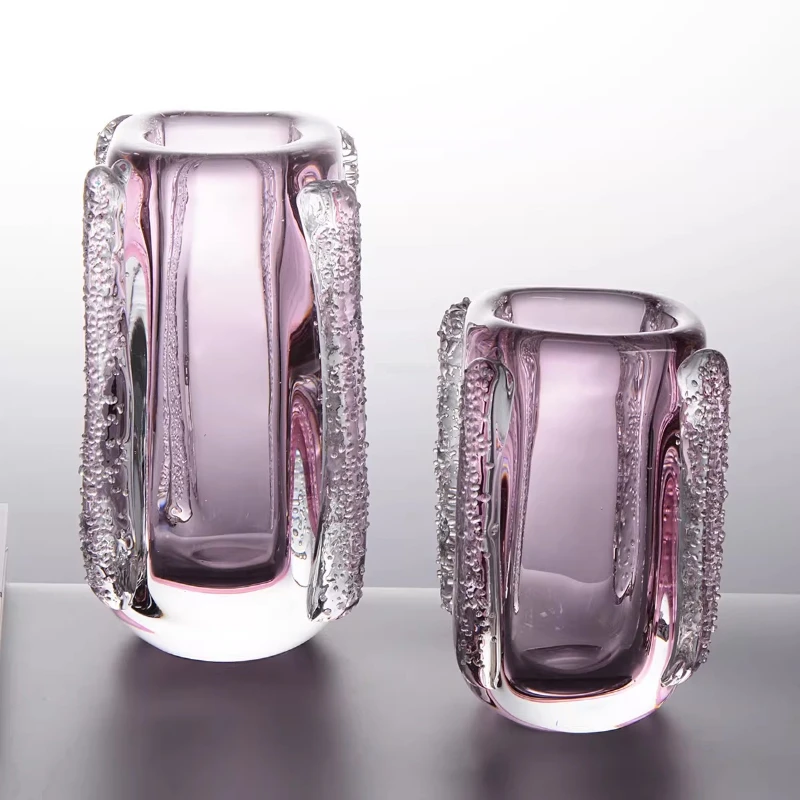 Vase, light luxury and high-end sense of beautiful glazed vase