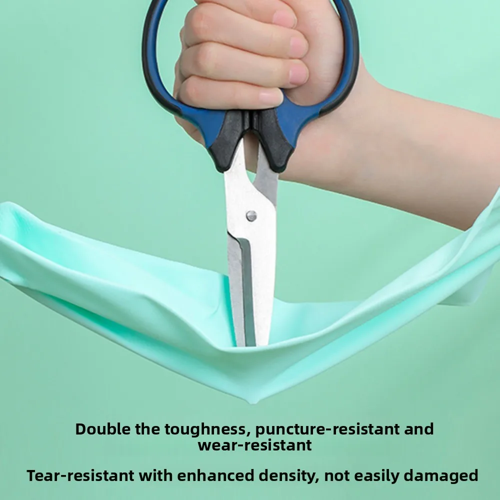 Reusable Thickened Nitrile Cleaning Gloves, Latex-Free Waterproof Household Gloves for Dishwashing & Laundry