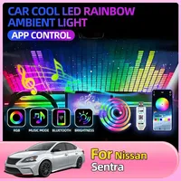 Bluetooth Connect 1/5M Car Neon Lamp Strip App Control For Nissan Sentra Altima Versa Bluebird Sunny Maxima X-Trail Kicks Quest