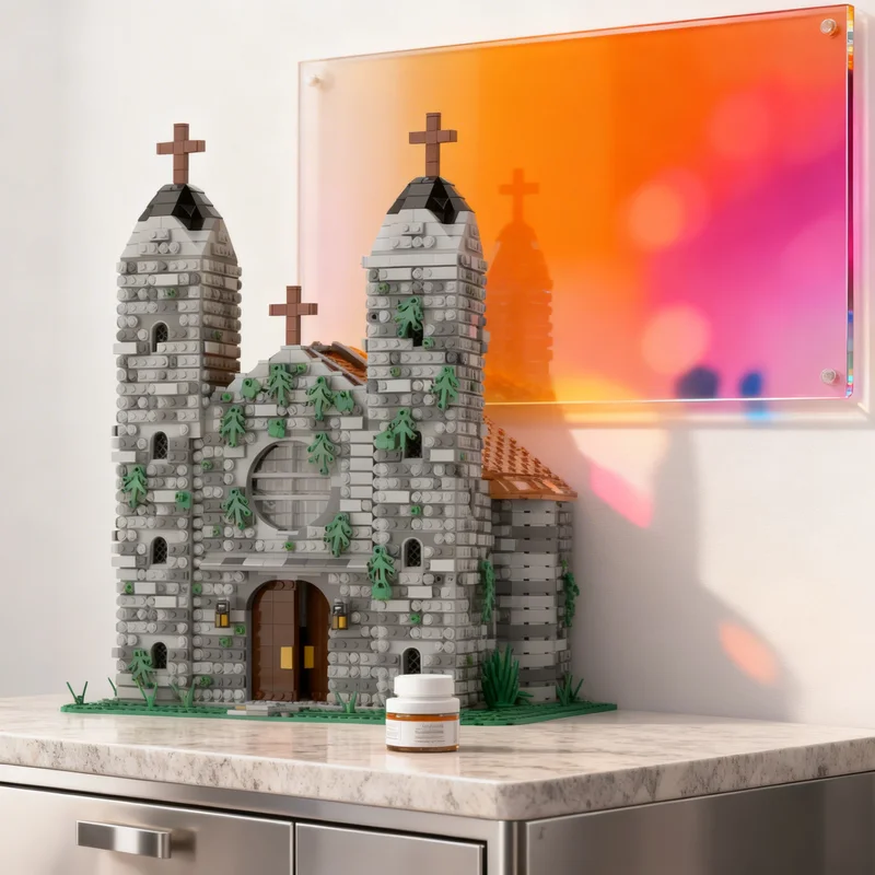 

9088pcs MOC Medieval Church Castle Model Building Blocks Creative DIY Gift Display Decor Assemble Premium Adult Kids Desk Home