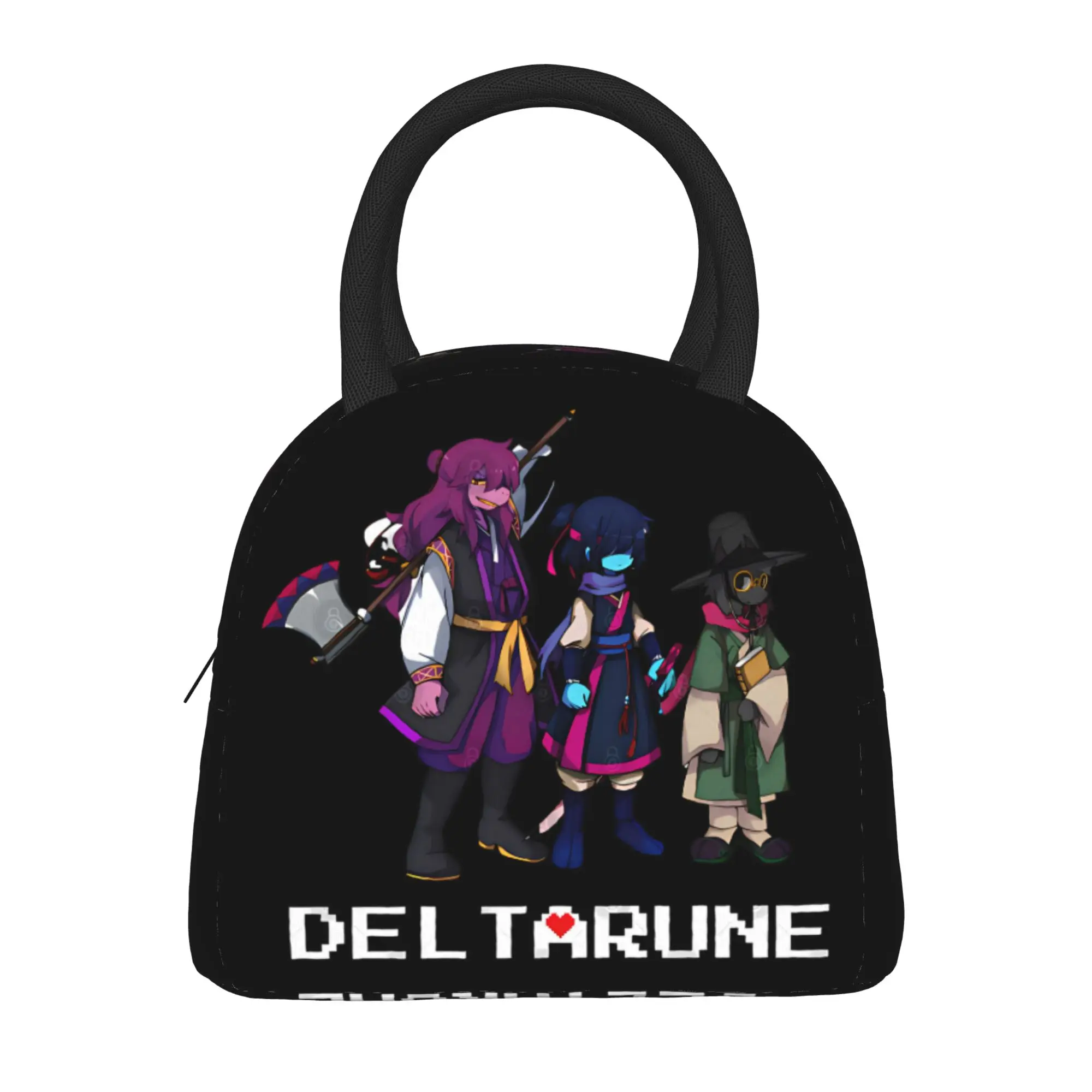 Deltarune Game Poster Lunch Bag For Women  Print Lunch Box Casual Travel Cooler Bag Portable Oxford Tote Food Bags