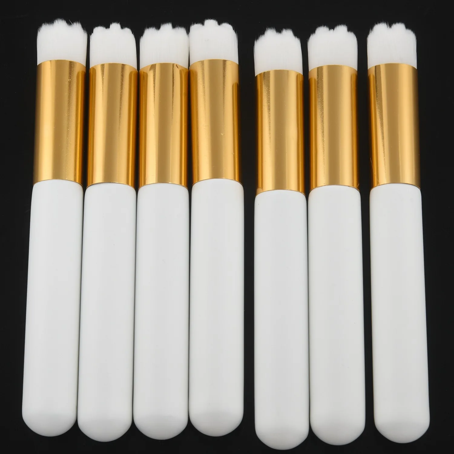 SSR 7 Pcs Lash Cleansing Brush Lash Cleaning Brush Eyelash Cleaning Brush Lash Shampoo Brush (7 White Cleaning Brush)