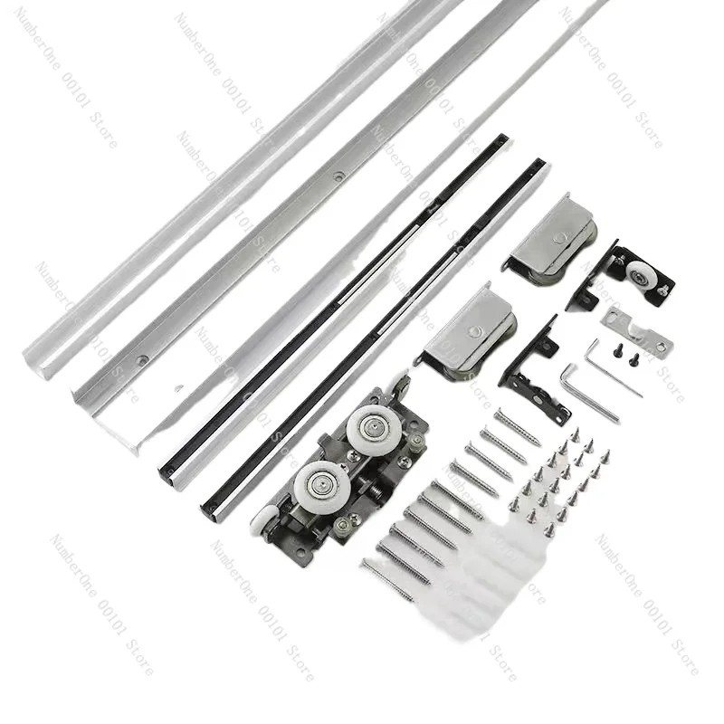 

New trackless ghost door hardware accessories bathroom ghost door invisible track sliding door special crane pulley buffer