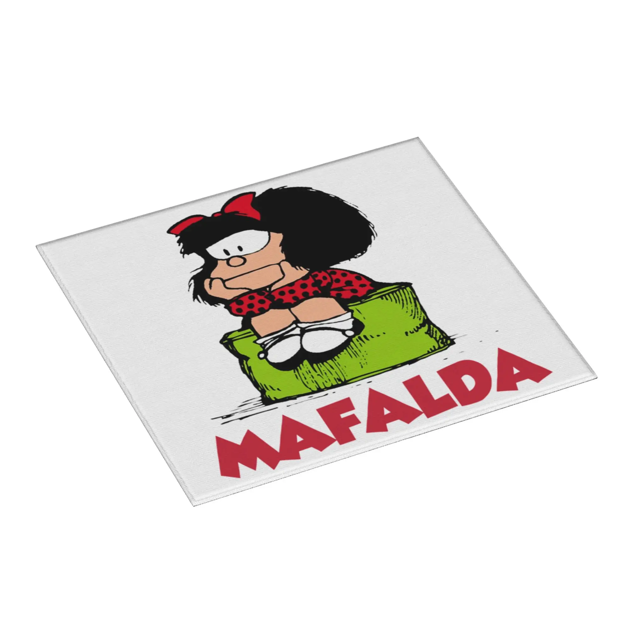 Mafalda Quino Comics Drying Mat For Kitchen Waterproof Non‑Slip Oil Proof Reusable Quino Cartoon Manga Countertop Protector Mat