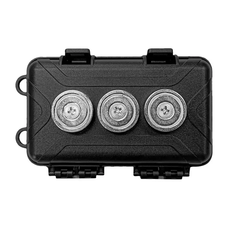 

Portable Magnetic Key Holder Under Car Hide Key Box Waterproof Rustproof Multifunctional Box for Spare Key GPS Locator