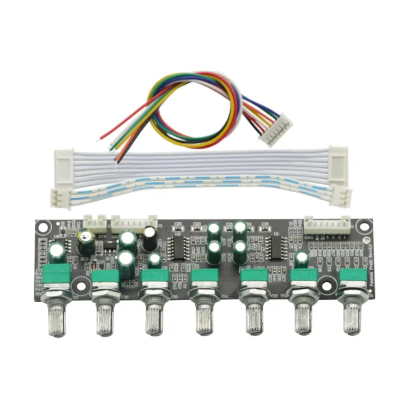 DC12-24V 5.1 Vorverstärker Tone Independent Channel Volume + Bass Frequency Adjustment 6-Wege für 5.1 Verstärkermodul