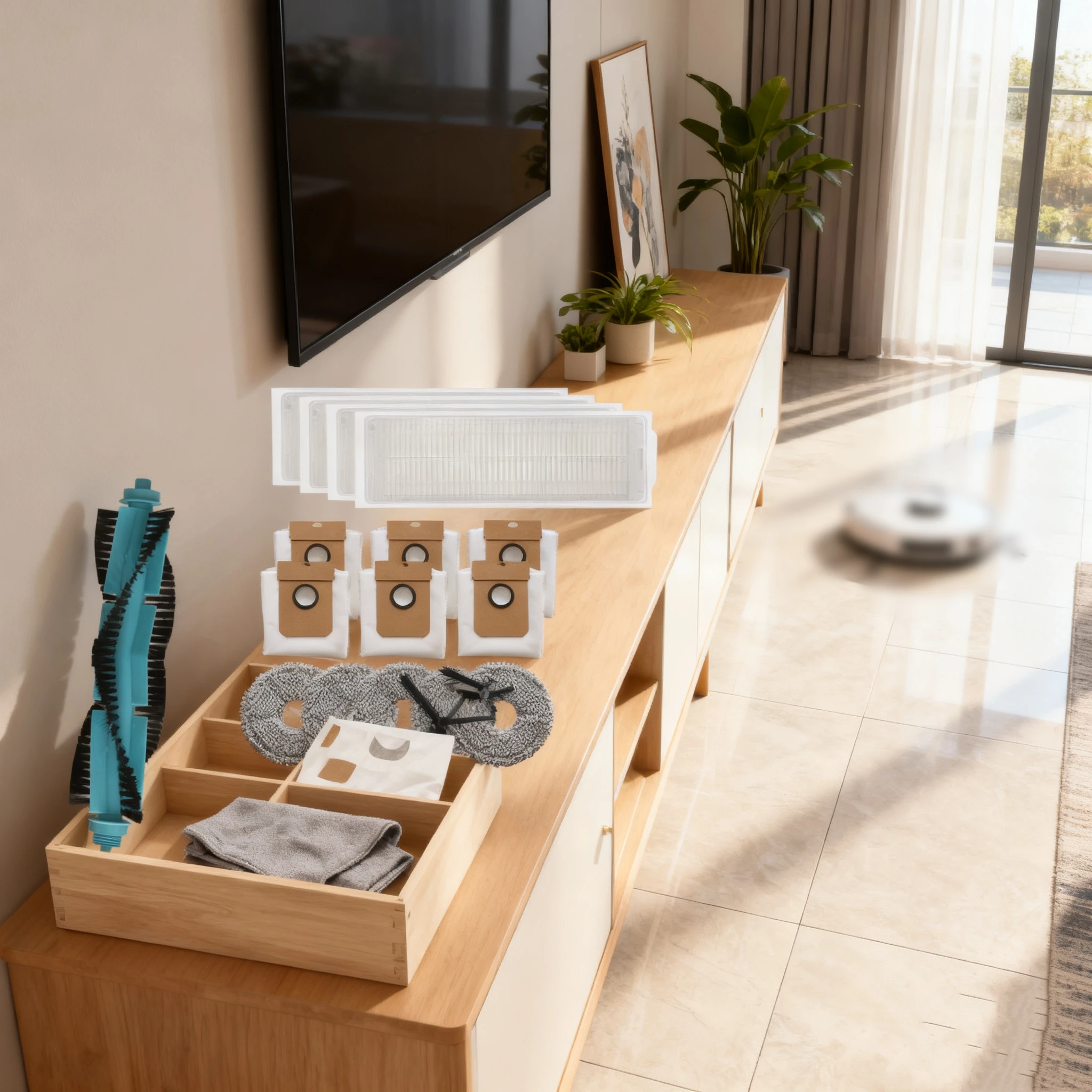 

15/27x комплект запасных частей для основной щетки, тканевый мешок для пыли для Conga 13090 Spin Revol Home для Conga 13090 Spin Revol Home & Wash