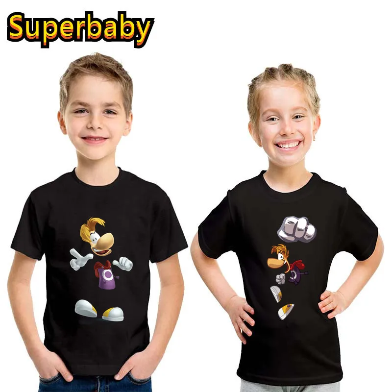 

Hot Sale Rayman Legends Adventures Print Cartoon Kids T-shirt Baby Boys Girls Clothes Summer Children Cotton Short Sleeve Tshirt