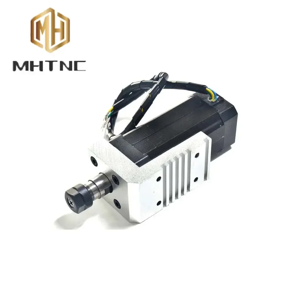 Motor Air cooled Brushless Spindle Motor 42MM 104W 24VDC Driver Support Analog Variable Speed PWM For CNC Engraver ER11+NBD200