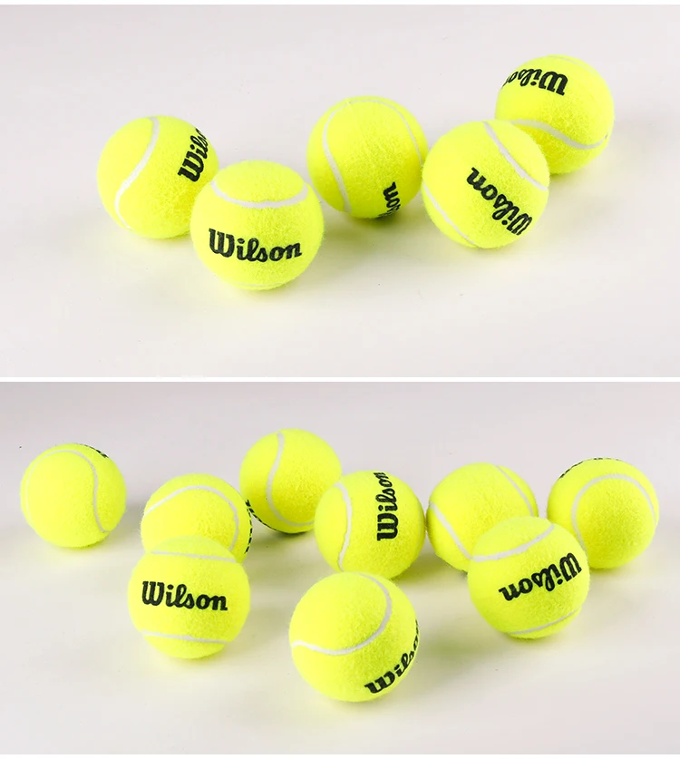 Wilson-pelotas de tenis originales sin presurizar para niños y adultos, pelotas de entrenamiento, Accesorios de Tenis, 30/20/10 piezas