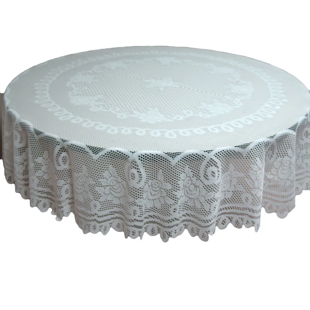 Colorful Lace Tablecloth Diameter Of 70in Circular Tablecloth Floral Lace Tablecloth Holiday Decoration Household Table Dress