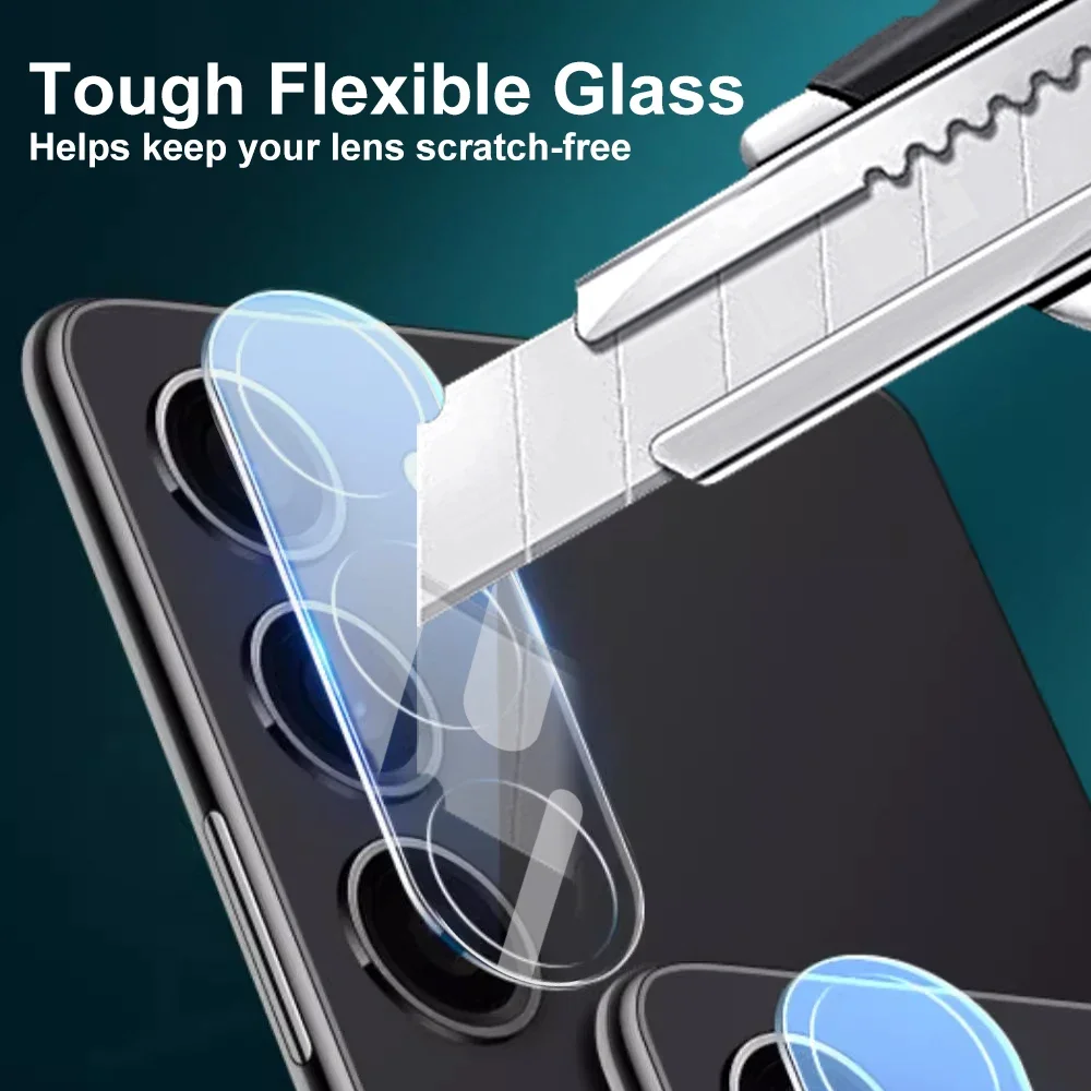 Tempered Glass Phone Camera Lens Protectors for Samsung Galaxy S23 FE 9H Hardness Anti-scratch HD Clear Protective Films