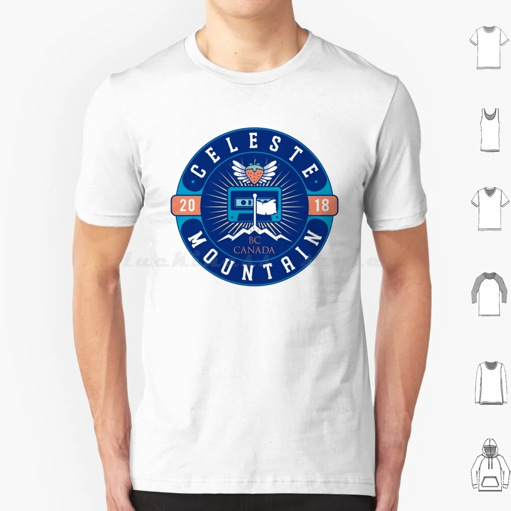 Celeste Mountain Crest camiseta hombres mujeres niños 6xl Celeste juego Madeline fresa Gaming Gamer Celeste