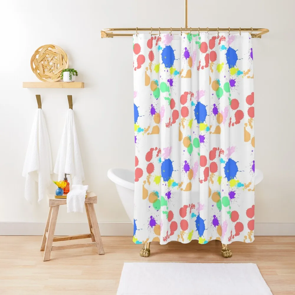 

The Splash 2.0 Shower Curtain Washable Waterproof Fabric Shower Shower Set Curtain