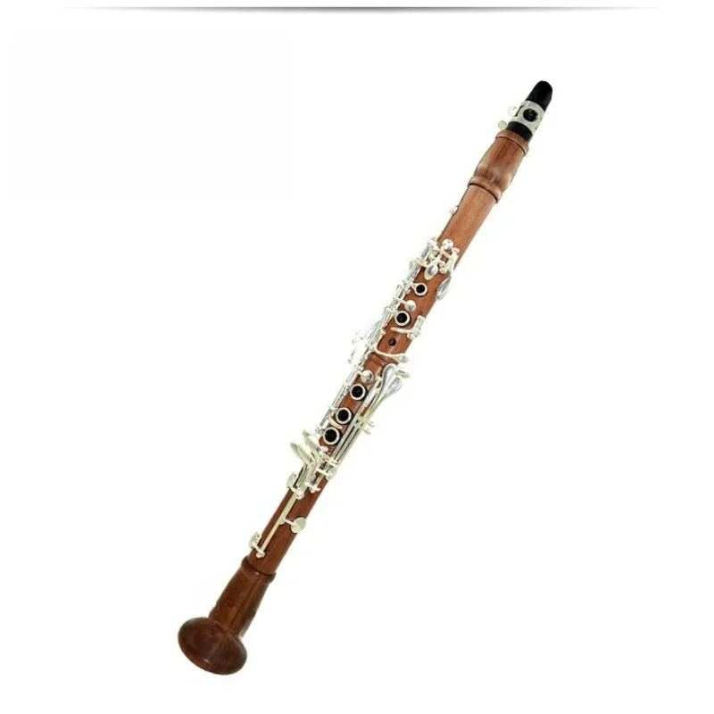 Professional musical instrument, mahogany clarinet in B flat, clarinet plated with keys