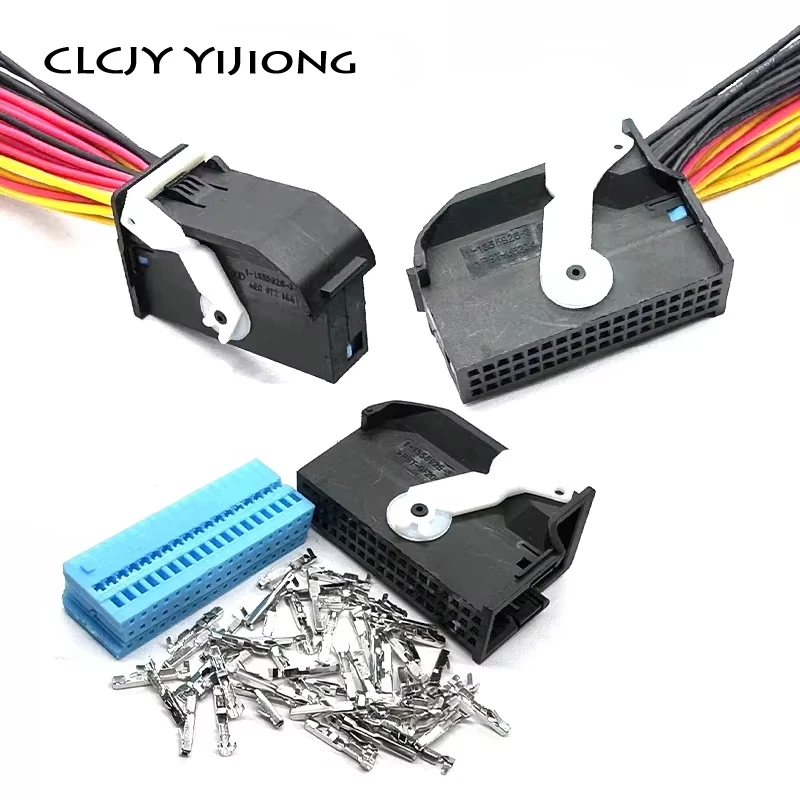 1 Set 54 Pin 4E0972144 Automotive Connector With Terminal ECU For Volkswagen Audi BMW Bluetooth Plug A6 A4 A8 C6 8k