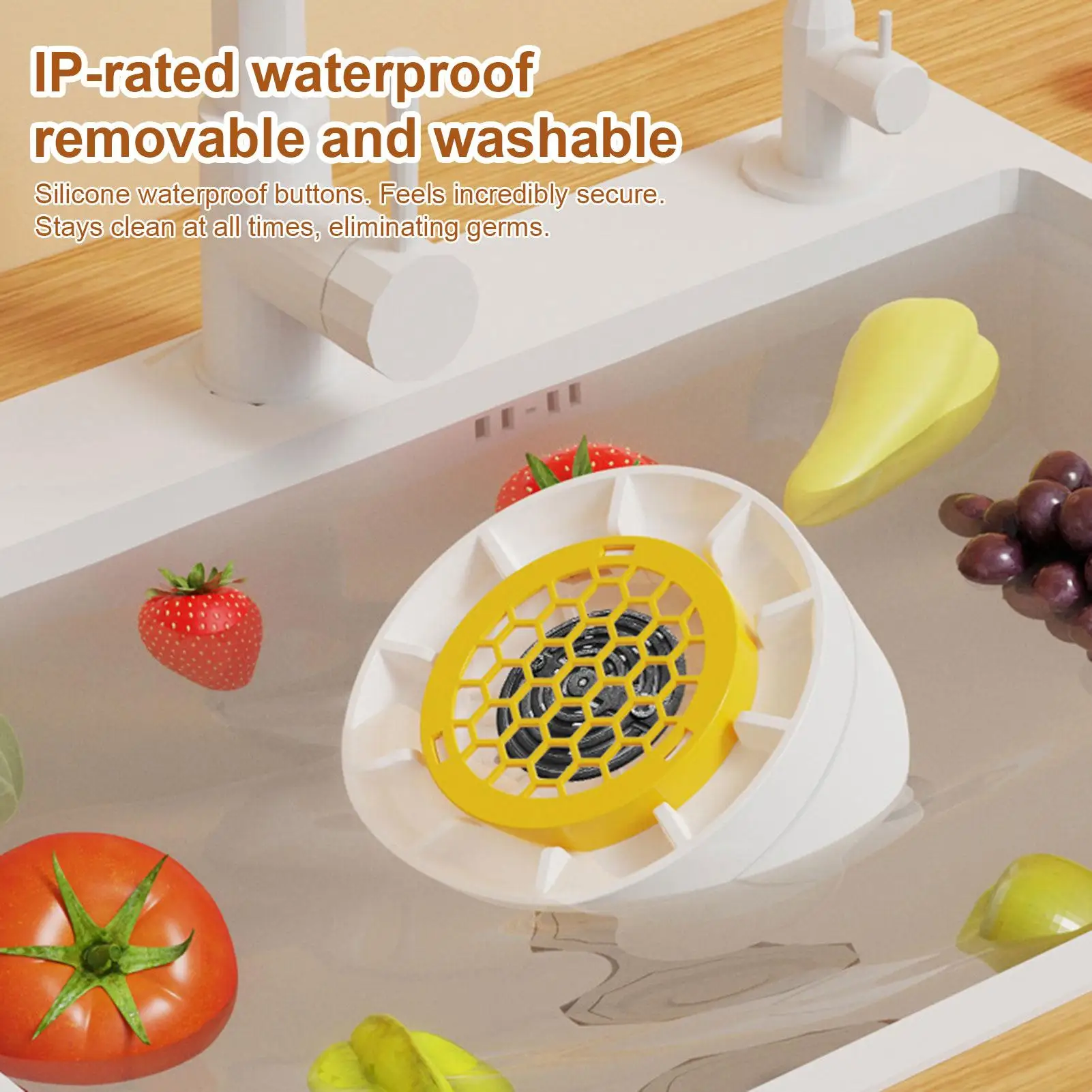 

Портативная перезаряжаемая мощная машина для мытья фруктов и овощей, устройство для очистки продуктов питания, мяса, морепродуктов, круп