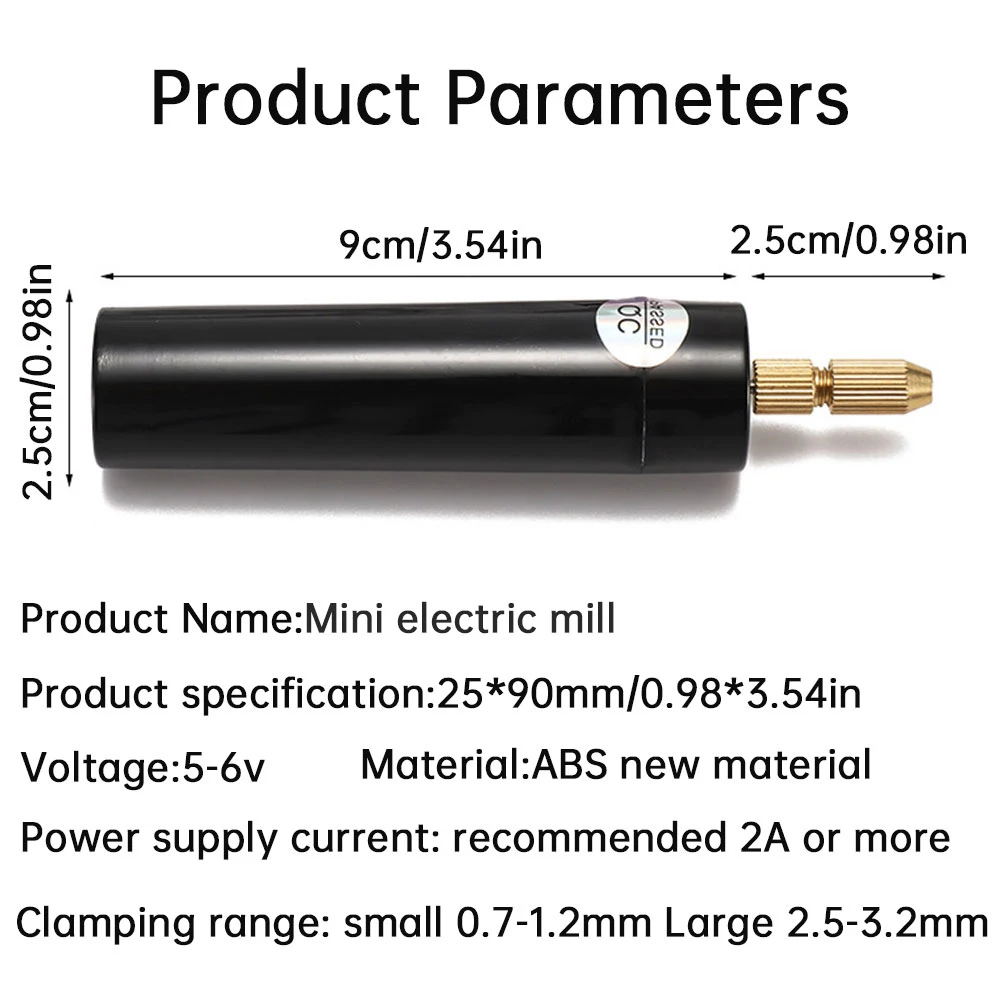 USB Powered Mini Drill Circuit Board Thin Aluminum Plate Drilling Drill With 13 Drill Bits Household DIY Tool