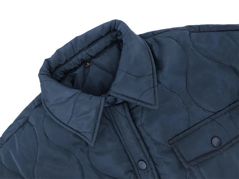 European Down and Cotton Jacket for Women  2024 New Design  Lightweight Diamond Grid  Cotton  Winter   Temperament for Commuting