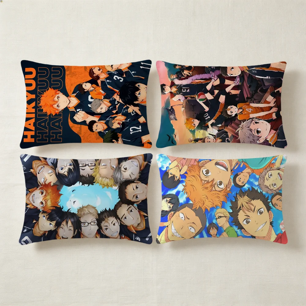 

Volleyball Anime H-Haikyuu-u anime cushion cover Hit Product Home Sofa living Room Double-sided Soft Decorative Pillow Cover