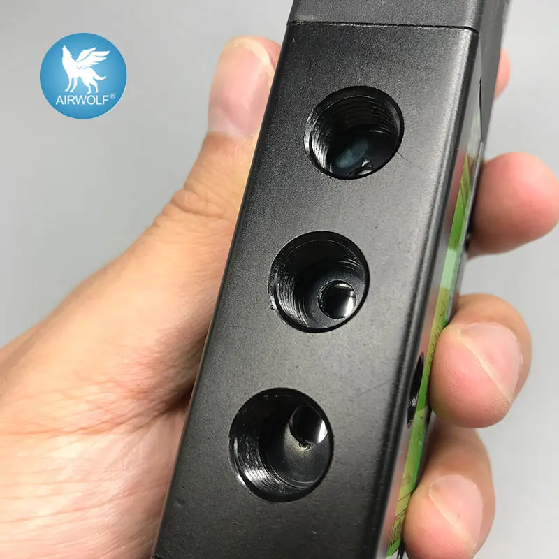 G551A018MS SPOOL VALVES SCG551A018MS 5/2 WAY air pilot bistable Double coil Thread type Solenoid valve