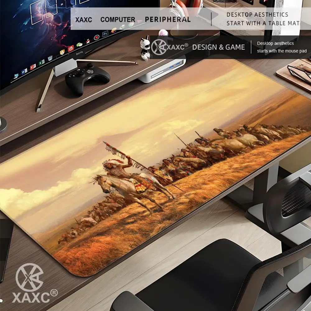 XXL A-Age Of E-Empires Mouse Pad Large Keyboard Mouse Desk Pad Non-slip Rubber Gaming Mouse Pad Laptop Mouse Carpet HYBXXC