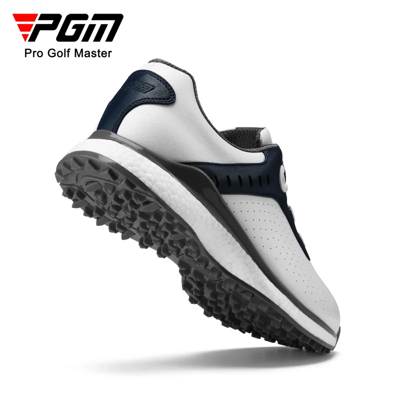 

PGM new golf shoes men's knob shoelaces midsole soft bottom sports waterproof anti-skid studs