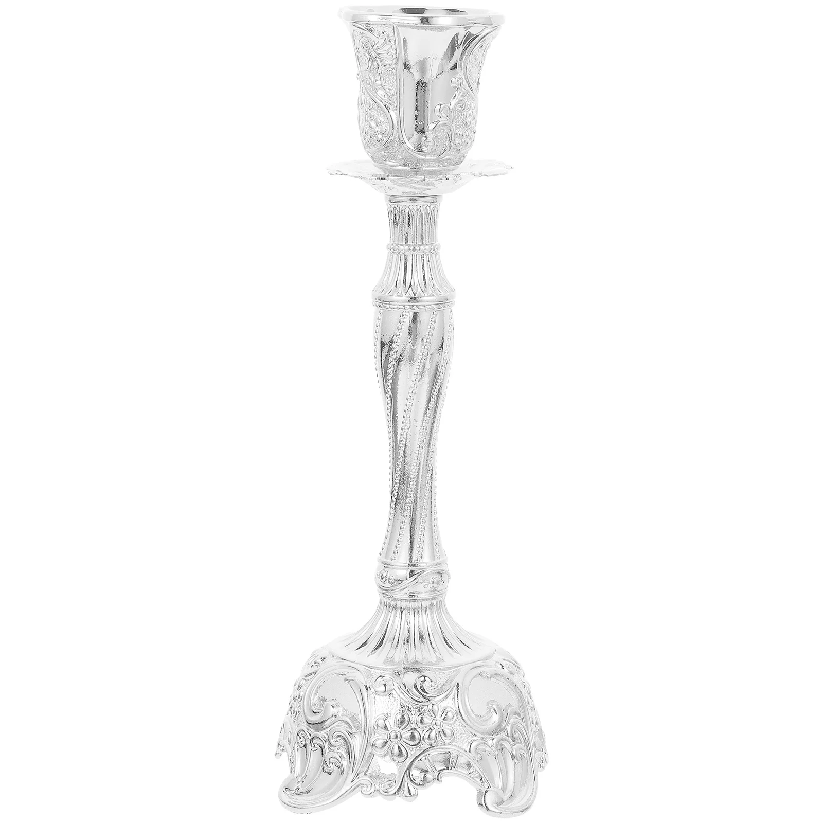 

Retro Decor Candlestick Decoration Candlesticks Holders Wedding Silver for Party Pillar Banquet