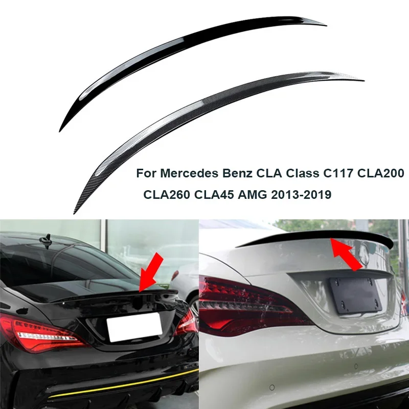 

Car Rear Trunk Spoiler Wing Decklid Lip 2013-2019 For Mercedes Benz CLA Class C117 CLA200 CLA260 CLA45 AMG Tail Spoiler Wings