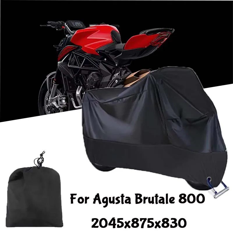 Motorcycle Full Covers For Agusta Brutale 800 Car Outdoors Sun Protection Dust No Ear Thickened Oxford Clothcover Accessories