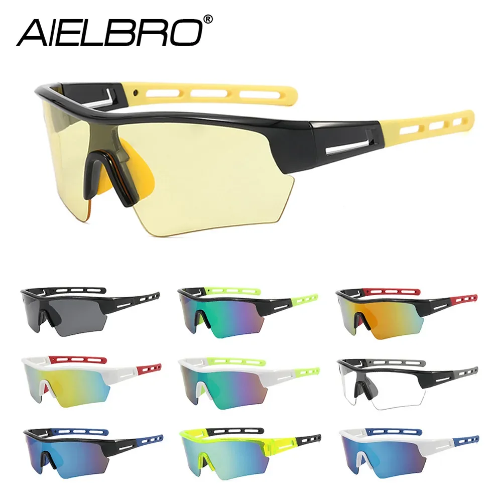 AIELBRO Cycling Glasses for Men Sport Men's Sunglasses Polarized Glasses Women's Sunglasses Safety Goggles Sunglasses for Men