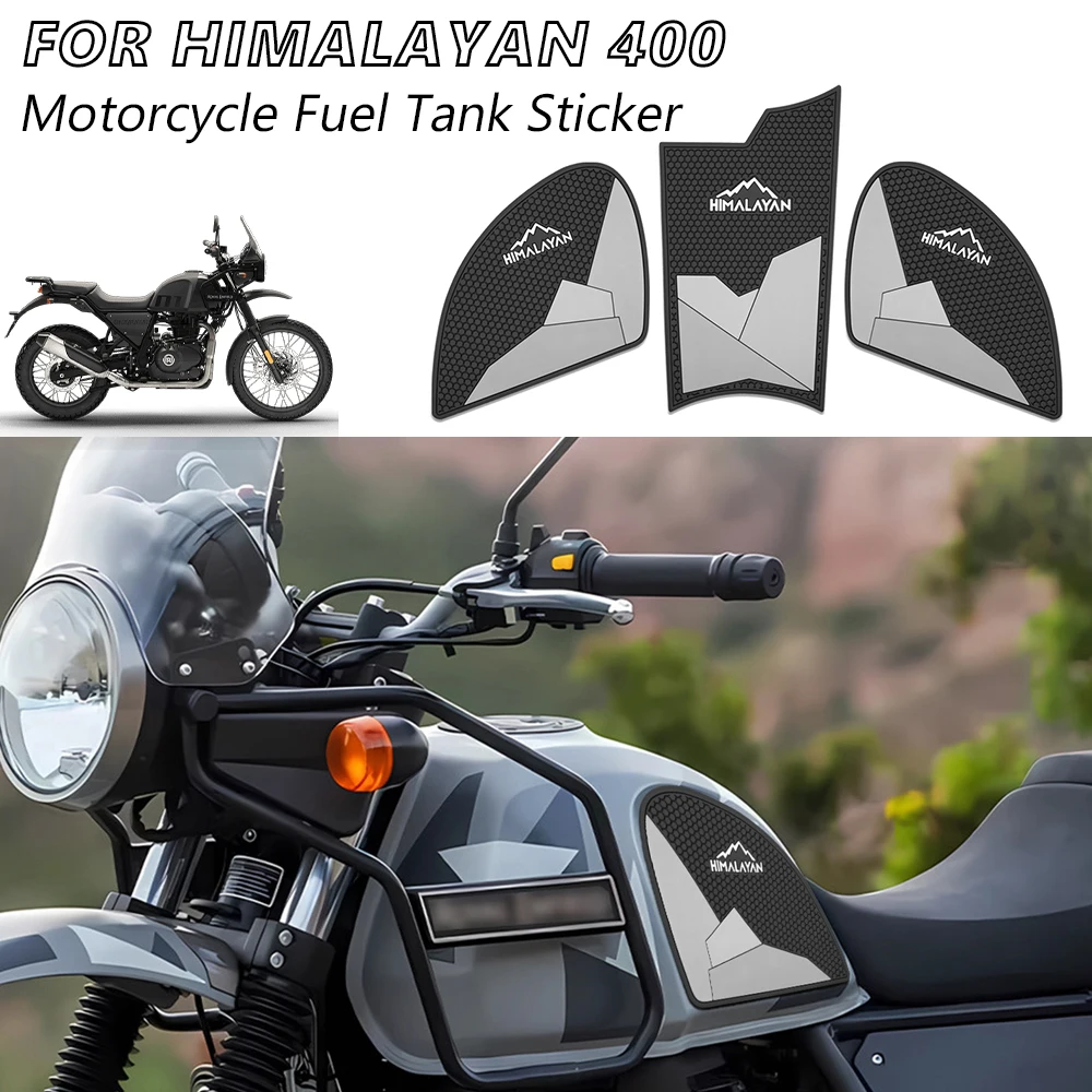 

For Himalayan400 Himalayan411 2023 2016-2022 Himalayan 400 411 Motorcycle Accessories Fuel Tank Protector Side Leg Traction Pads