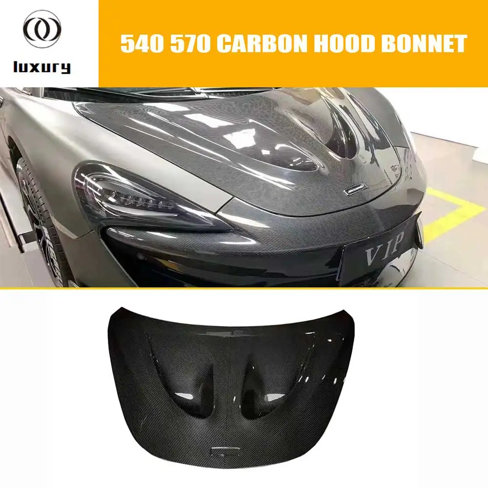 

540 570 650 Carbon Fiber Front Bumper Engine Hood Bonnet For Mclaren 540c 570s 650s MP4-12C