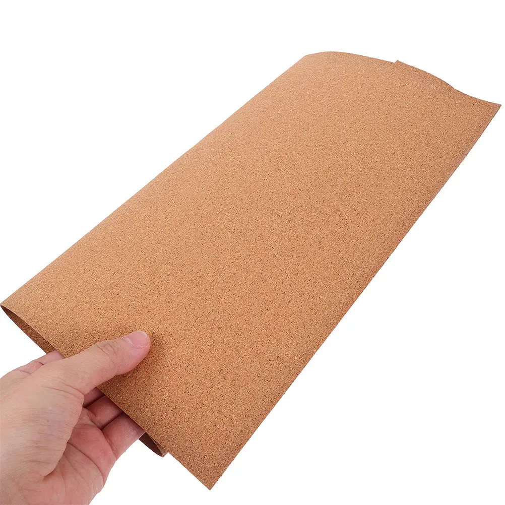 

4Pcs Soft Cork Roll Drawer Liners Moisture Resistant Shock Absorption Non-Slip Liner for Kitchen Cabinets Shelves Tool Boxes