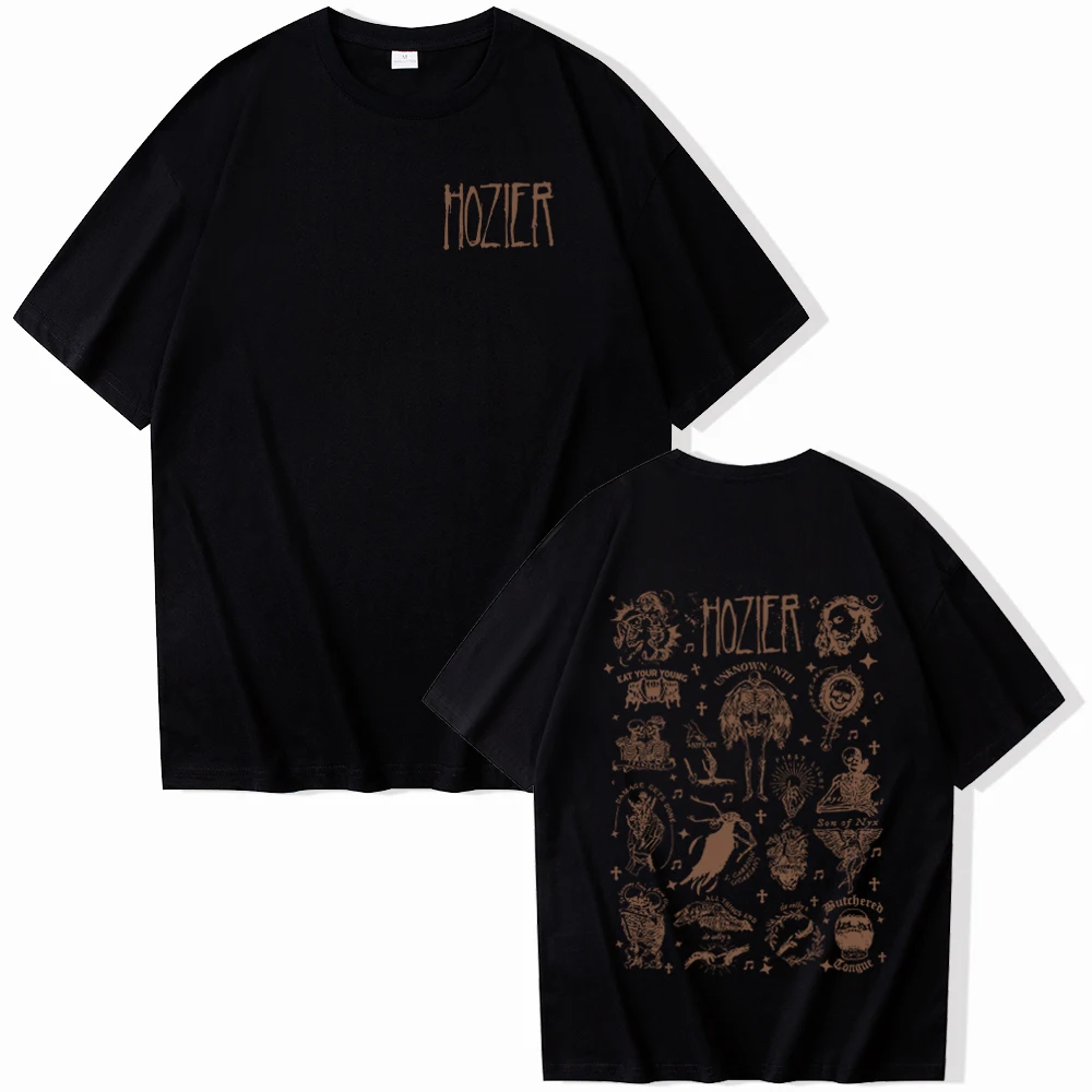 Chemise à col rond unisexe Hozier Merch, chemise d'album de musique, cadeau pour fan