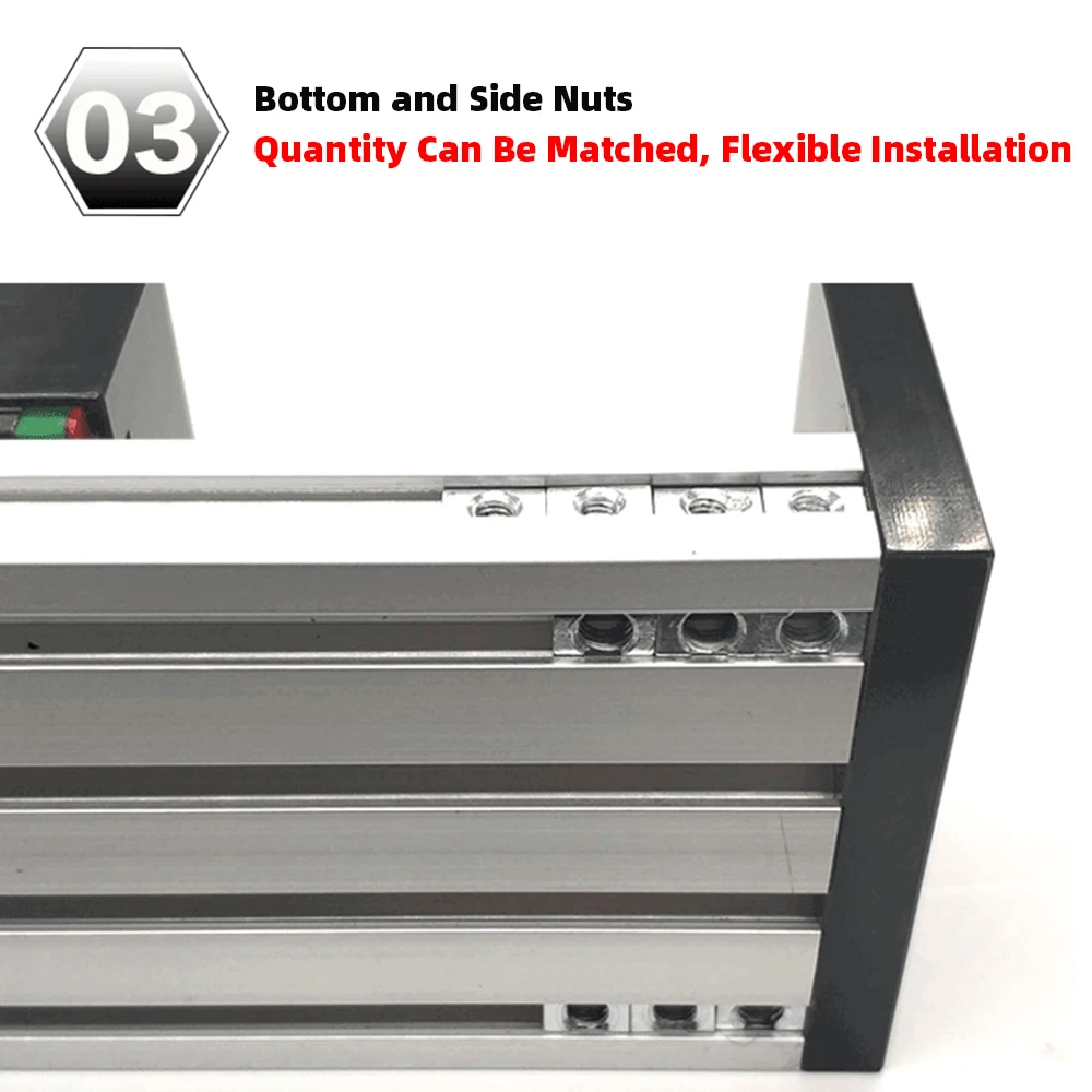 Electric Slide Rail Screw CNC Precision Cross Table Dual-rail Linear 57 Motor Working Table Rail Ball Screw Guide Linear Module