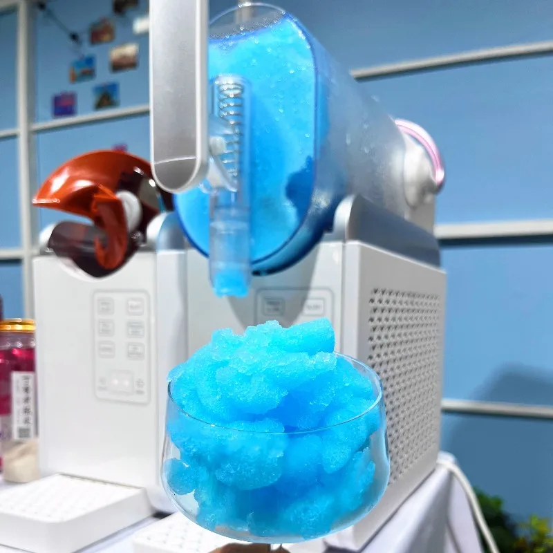 Commercial Snow Melter Independent Control Double Cylinder Bar Stall Ice Cream Smoothie Machine