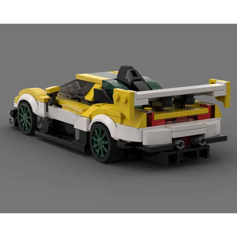 

Colorful Wind Hunter Super Sports Car Yellow Building Block Assembly DIY Toys boys Set Creative Gifts collectibles 427PCS