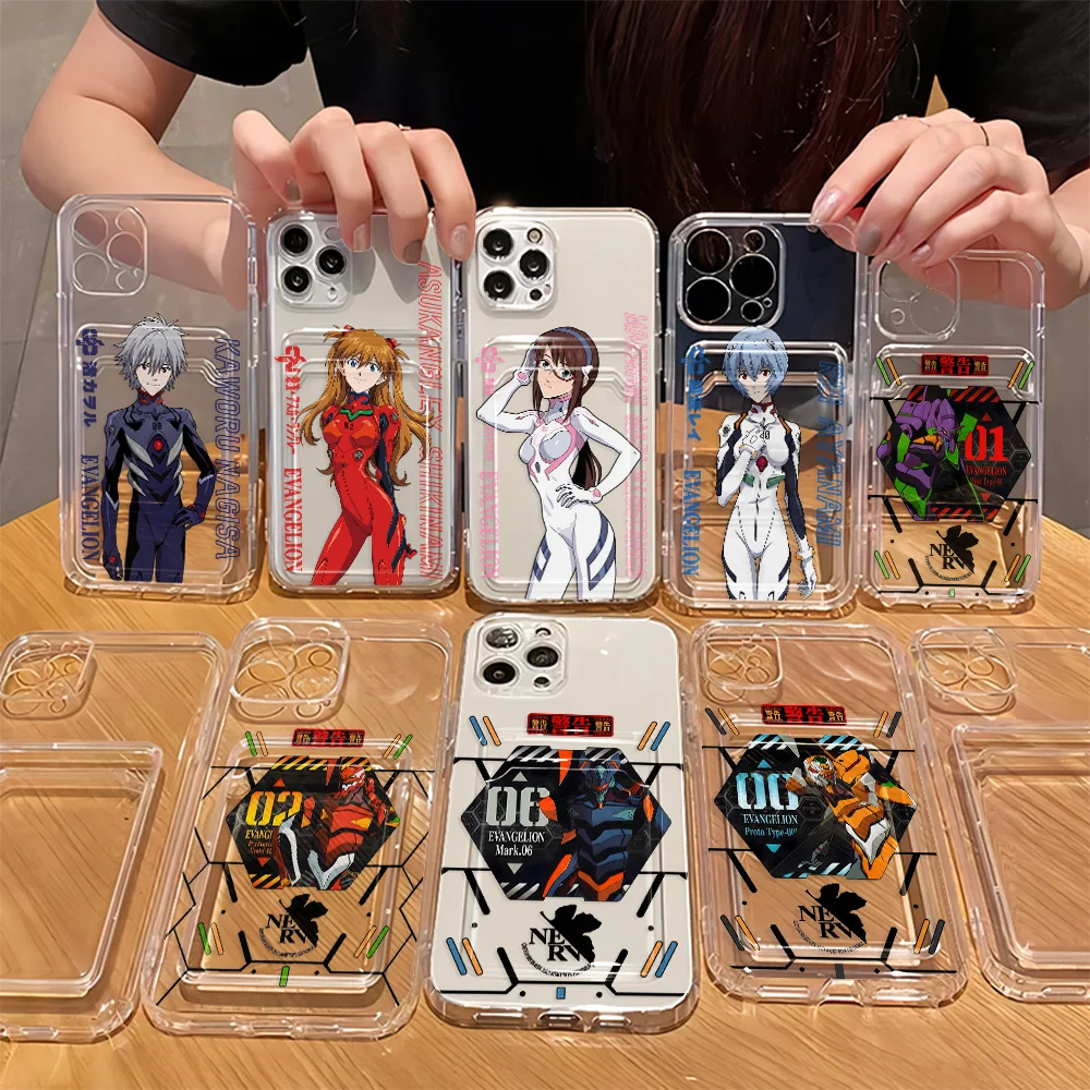 Hot Anime Evangeliones Card Hold Case For Samsung Galaxy A17 A07 A56 A36 A26 A55 A35 A06 A24 A14 A54 A15 A25 A34 A23 4G 5G Cover