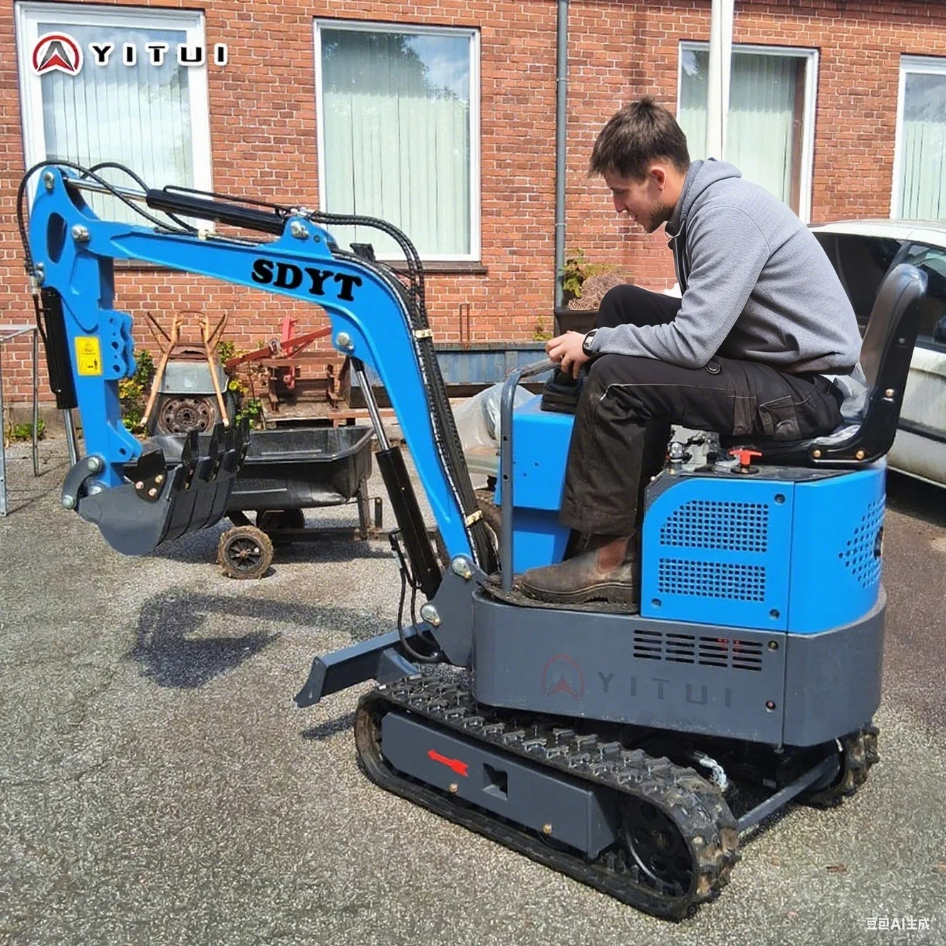 

Chinese Factory Customized Mini Excavator 1.5 1.2 Ton Multi-Auxiliary Mini Digger For Multi-Scenario Use Mini Excavator
