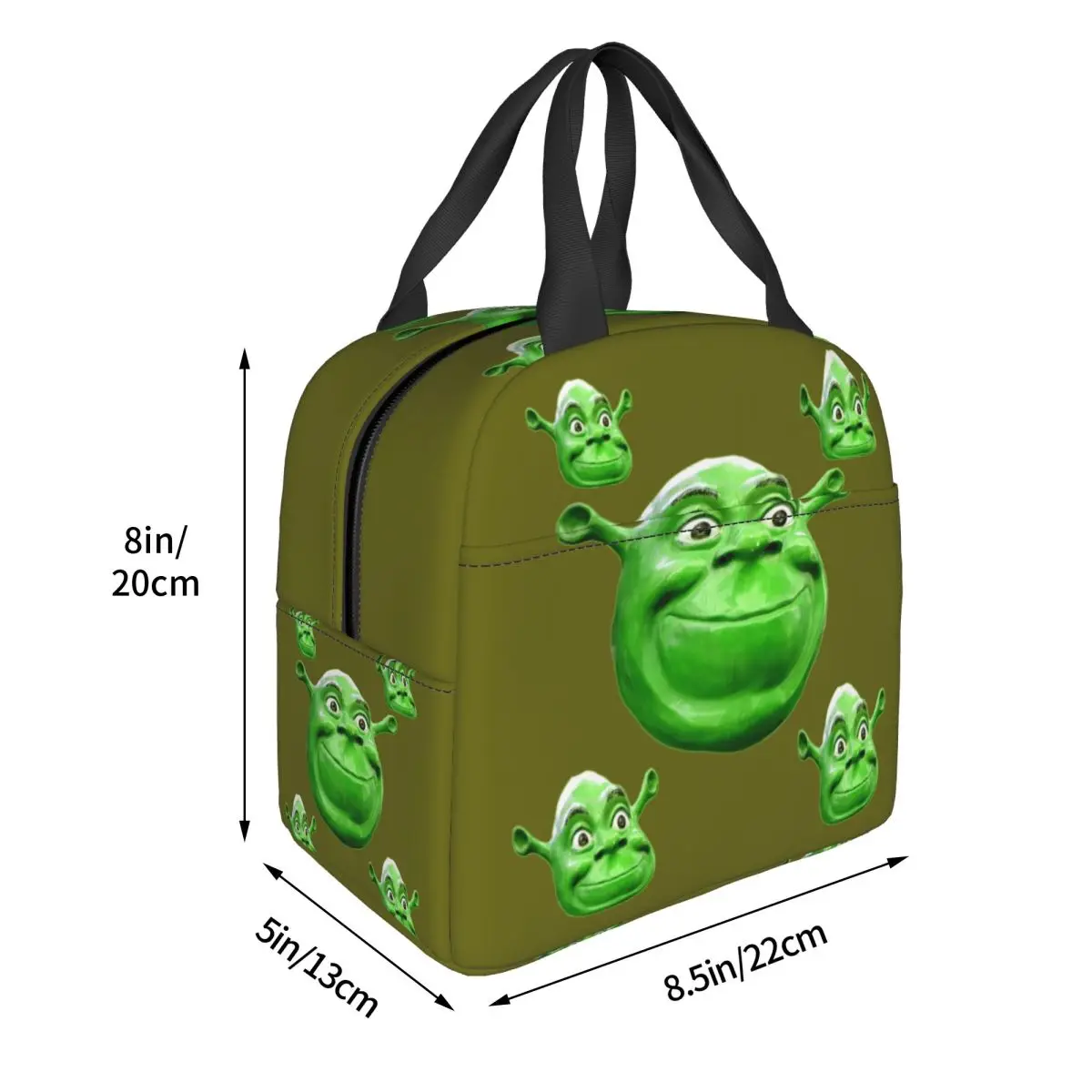 Shreks Pun Lovers معزول حقيبة الغداء المحمولة قابلة لإعادة الاستخدام حقيبة للحفاظ على البرودة علب الاغذية حمل العمل نزهة أكياس تخزين المواد الغذائية #6