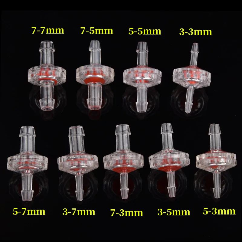 5~100pcs GPPS Transparent Check Valve Garden Irrigation Hose Non-Return Valve Aquarium Tank Air Pump One-way Valve Pagoda Joint